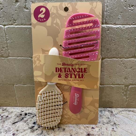 Detangling Flex Hairbrushes Set of 2 - Picture 1 of 7